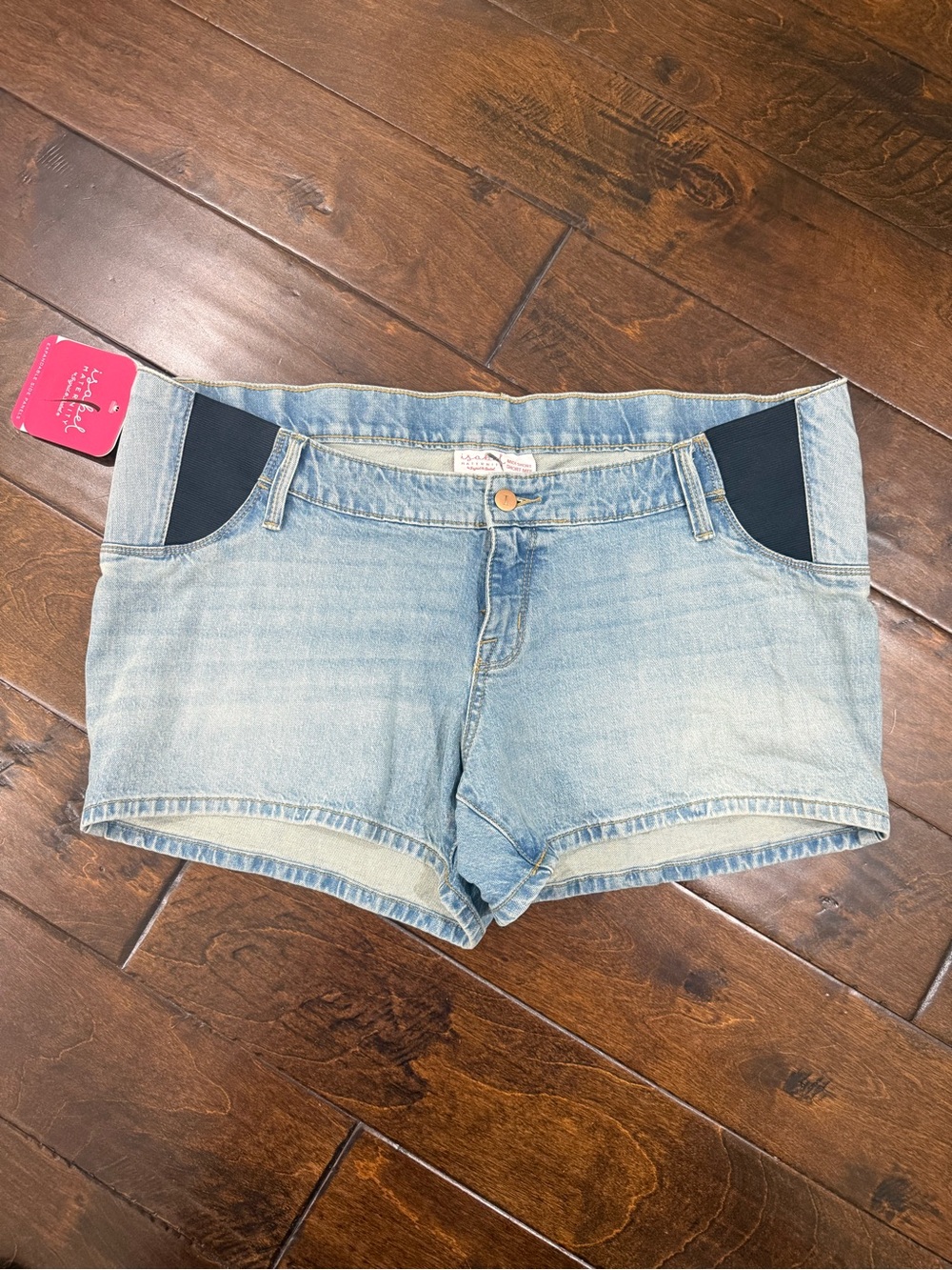 New! Isabel Maternity Denim Shorts